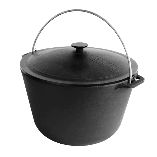 PAIOLO IN GHISA 8L CON COPERCHIO